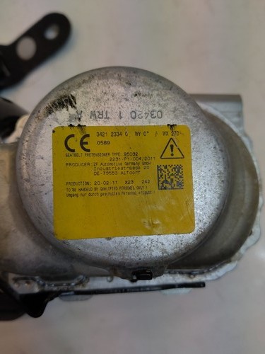 Rear right seat - seat, belt